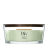 WoodWick Geurkaars Ellipse Matcha Zest - 9 cm / 19 cm - Geurkaars in Glas - Houten Lont