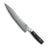 Yaxell Koksmes Ran 24 cm 69 laags damaststaal met canvas Micarta heft, vrijstaand op witte achtergrond