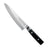 Yaxell Koksmes Zen 20 cm 37 laags damaststaal met canvas Micarta heft, vrijstaand op witte achtergrond