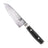 Yaxell Santokumes Ran 12.5 cm 69 laags damaststaal met canvas Micarta heft, vrijstaand op witte achtergrond