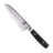 Yaxell Santokumes Ran 16.5 cm 69 laags damaststaal met canvas Micarta heft, vrijstaand op witte achtergrond