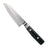 Yaxell Santokumes Zen 12.5 cm 37 laags damaststaal met canvas Micarta heft, vrijstaand op witte achtergrond