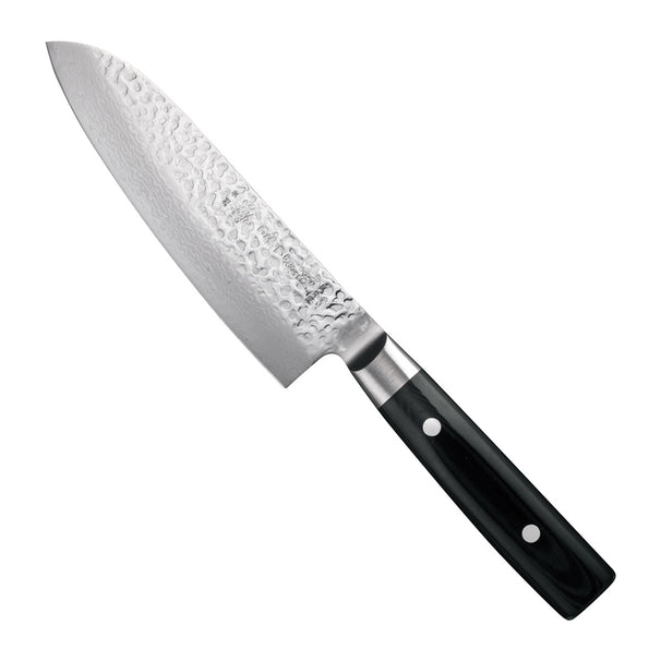 Yaxell Santokumes Zen 16.5 cm - 37 laags roestvrij damast staal - canvas Micarta heft