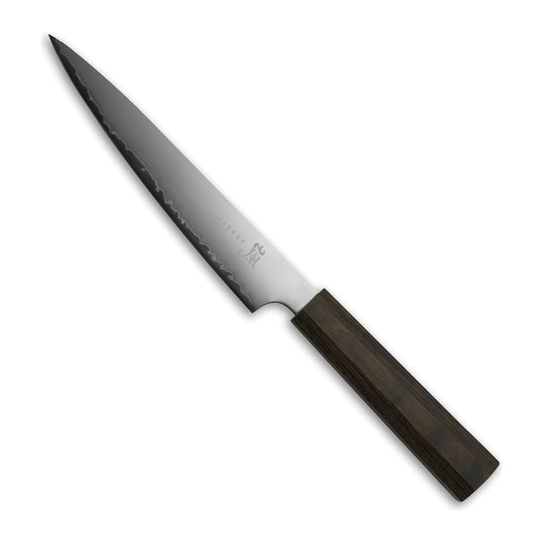 Yaxell Vleesmes Hana 15 cm - 3 laags RVS - donkerbruin Pakkahouten heft