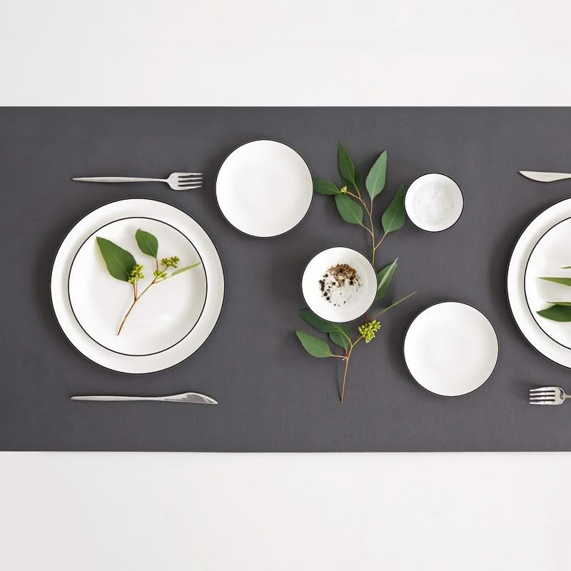 ASA Selection Dinerborden A Table Ligne Noire ø 26.5 cm - 4 stuks