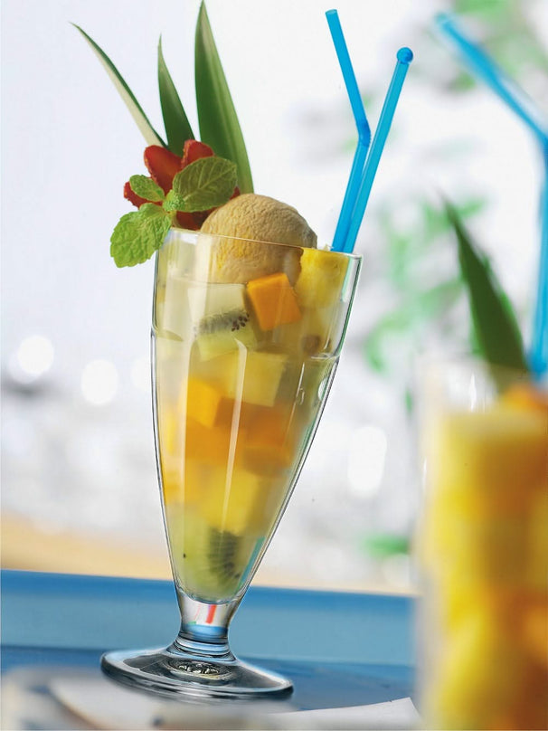 Bormioli Rocco IJscoupe - Sorbetglazen - Milkshake glas - Rock Bar - 380 ml - 6 stuks