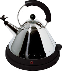 Alessi Waterkoker MG32 RVS / Zwart - 1.5 liter - 2000 W - Michael Graves - MG32 B