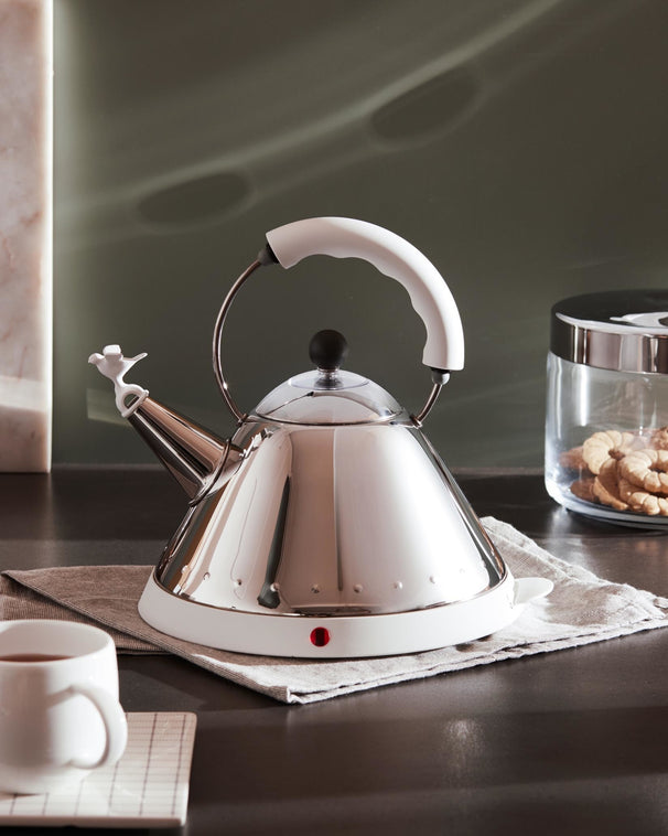 Alessi Waterkoker MG32 RVS / Zwart - 1.5 liter - 2000 W - Michael Graves - MG32 B