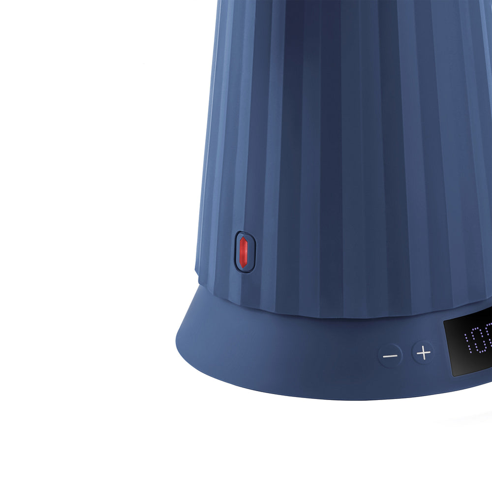 Alessi Waterkoker Plissé met Temperatuurinstelling Blauw - 1.7 liter - 1850 W - Michelle De Lucchi - MDL21 DAZ