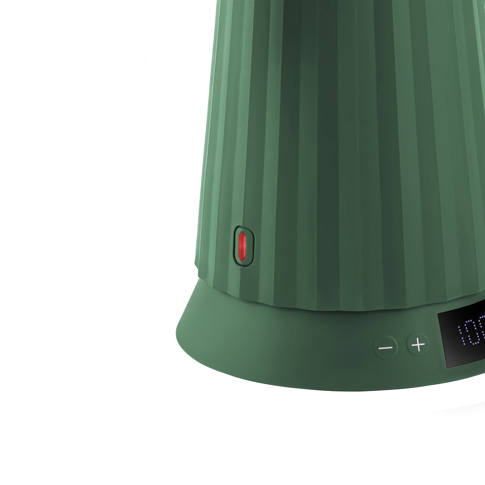 Alessi Waterkoker Plissé met Temperatuurinstelling Groen - 1.7 liter - 1850 W - Michelle De Lucchi - MDL21 GR