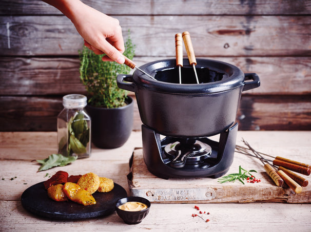 Beka Fondueset - Nori - Gietijzer - 8 vorkjes / personen - 2 Liter