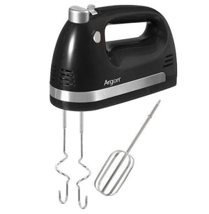 Argon Handmixer Zwart - Inclusief Garden en Deeghaken - 400 W