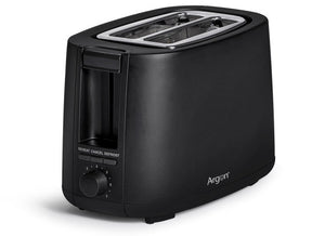Argon Broodrooster Mat Zwart - 2 Sleuven - 750 W