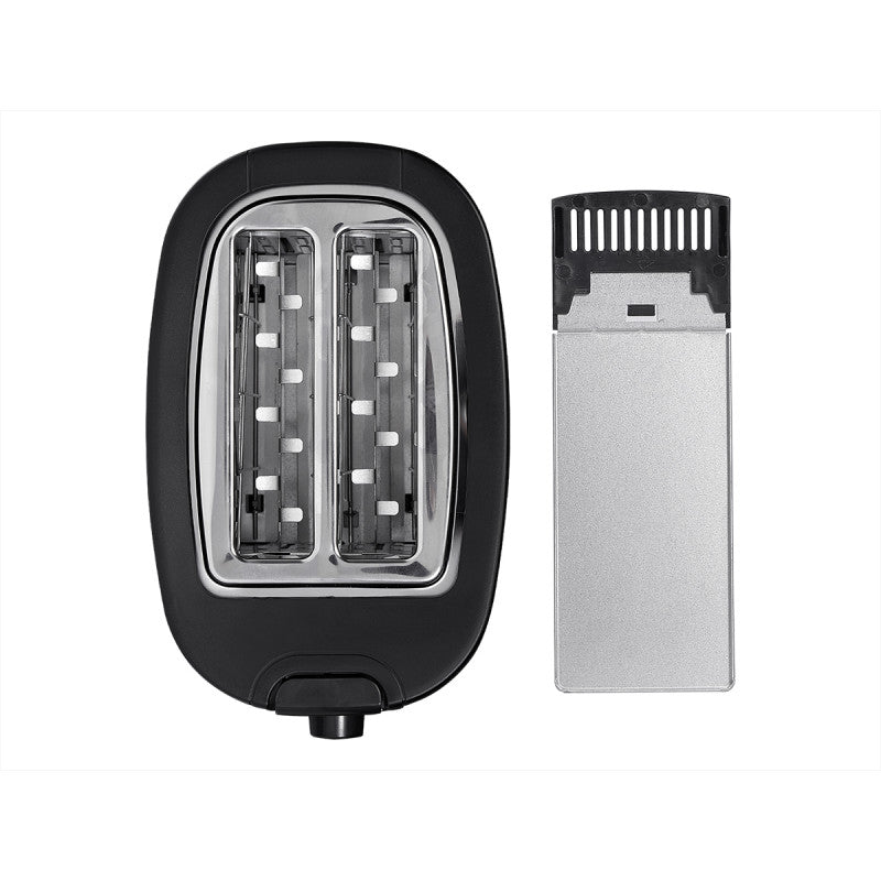 Argon Broodrooster Mat Zwart - 2 Sleuven - 750 W