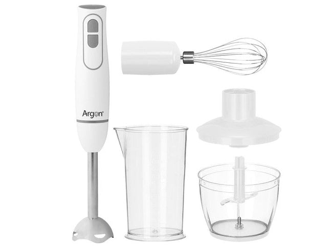 Argon Staafmixerset met Accessoires Wit - 1000 W