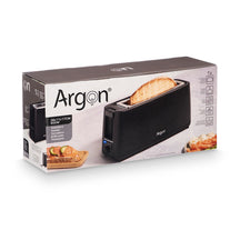 Argon Broodrooster Mat Zwart - 1 Lange Sleuf - 900 W