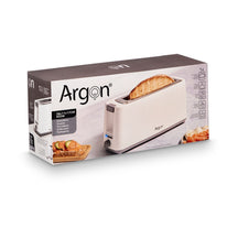 Argon Broodrooster Mat Wit - 1 Lange Sleuf - 900 W