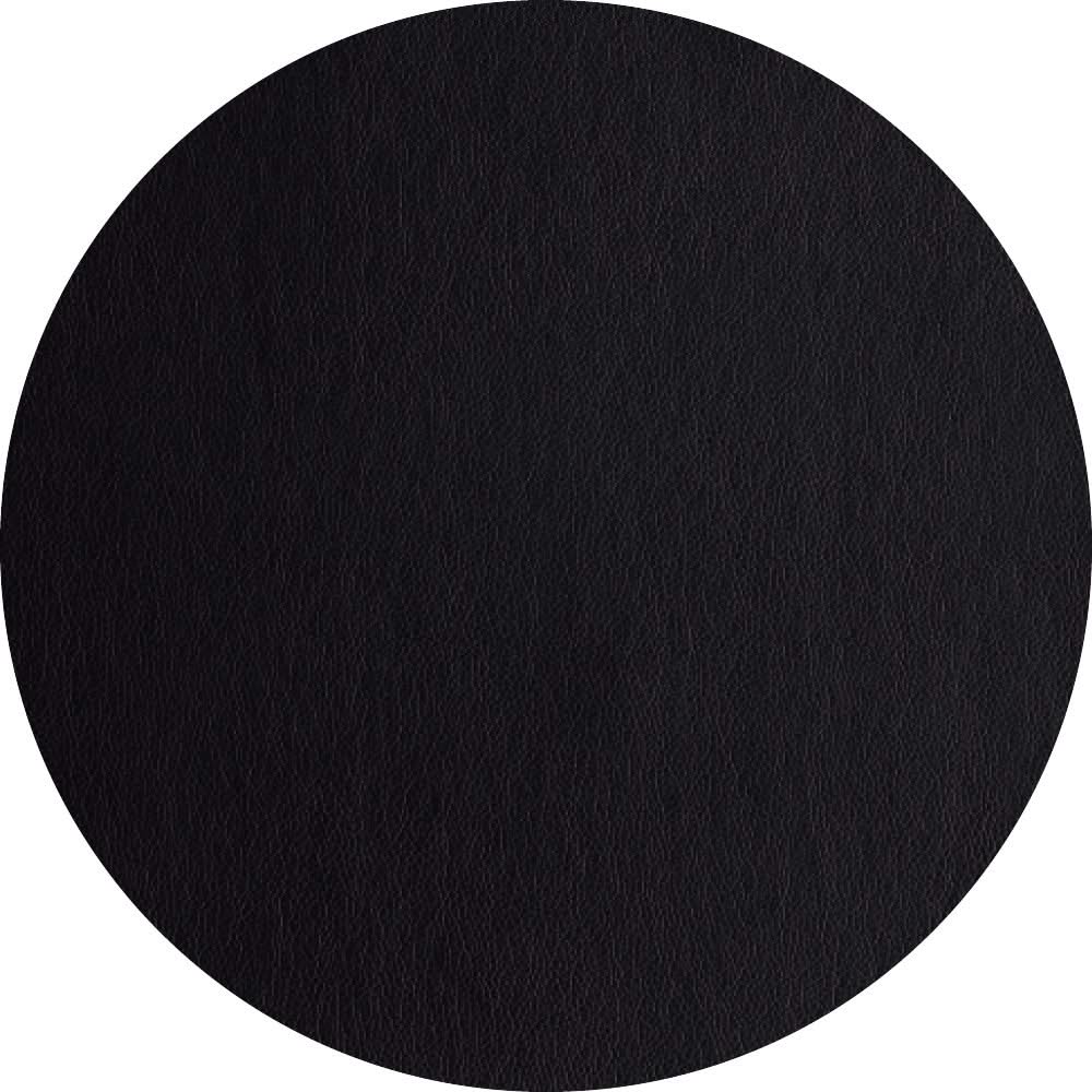 ASA Selection Placemat - Leather Optic Fine - Zwart - Afwasbaar - ø 38 cm