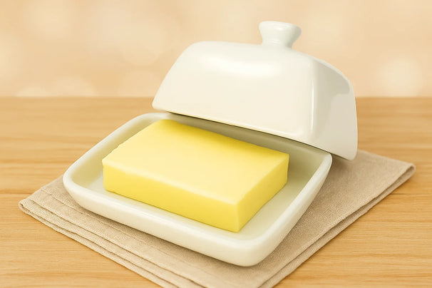 Cookinglife Botervloot Wit Porselein 10 x 7.5 cm