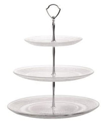 Cosy & Trendy Etagere / Serveertoren Retro - Glas - ø 18, 25 & 29 cm - 3 Laags