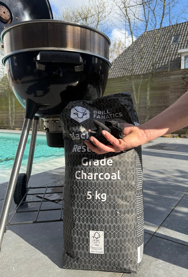 Cookinglife Grill Houtskool / Charcoal Black Wattle - 5 Kg - Restaurant kwaliteit