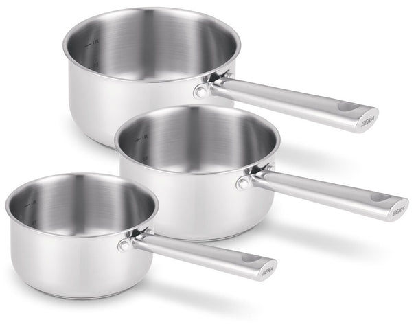 Beka Steelpannenset Cicla RVS 3-Delig ø 16, 18 & 20 cm - geschikt voor alle warmtebronnen