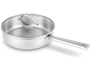 Beka Hapjespan / Sauteerpan met glazen deksel Cicla ø 24 cm - geschikt voor alle warmtebronnen - zonder anti-aanbaklaag