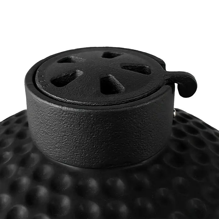 Bighorn Barbecue Kamado Keramiek Mat Zwart - 13 Inch - Houtskool BBQ - Incl. Pizzasteen - 27 cm