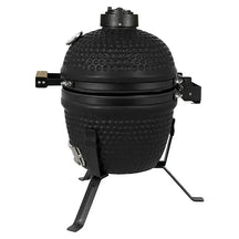 Bighorn Barbecue Kamado Keramiek Mat Zwart - 13 Inch - Houtskool BBQ - Incl. Pizzasteen - 27 cm