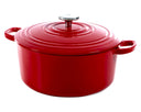 BK Braadpan Bourgogne Chili Red Gietijzer ø 20 cm / 2.5 Liter - geëmailleerde anti-aanbaklaag