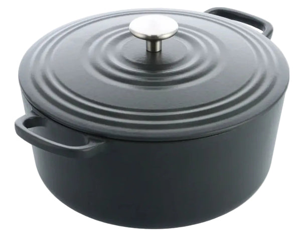 BK Braadpan Bourgogne Earl Grey Gietijzer ø 24 cm / 4.2 Liter - geëmailleerde anti-aanbaklaag