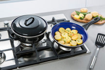 BK Braadpan Fortalit Emaille Zwart ø 22 cm / 2 Liter - sfeerbeeld 3