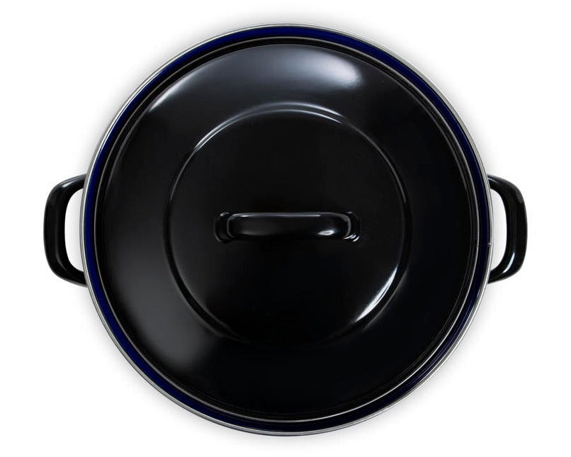 BK Braadpan Fortalit Emaille Zwart ø 24 cm / 2.5 Liter - bovenaanzicht