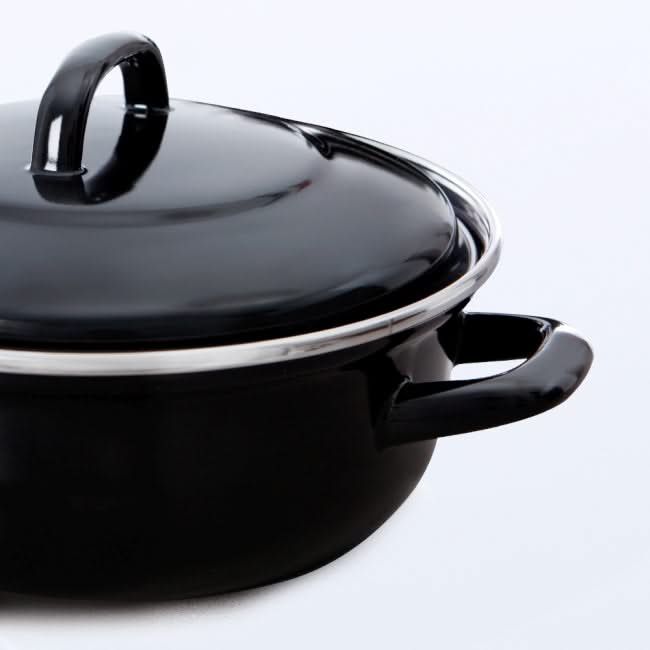 BK Braadpan Fortalit Emaille Zwart ø 26 cm / 3 Liter - detail 3