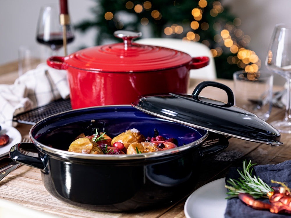 BK Braadpan Fortalit Emaille Zwart ø 36 cm / 7.5 Liter - sfeerbeeld 5