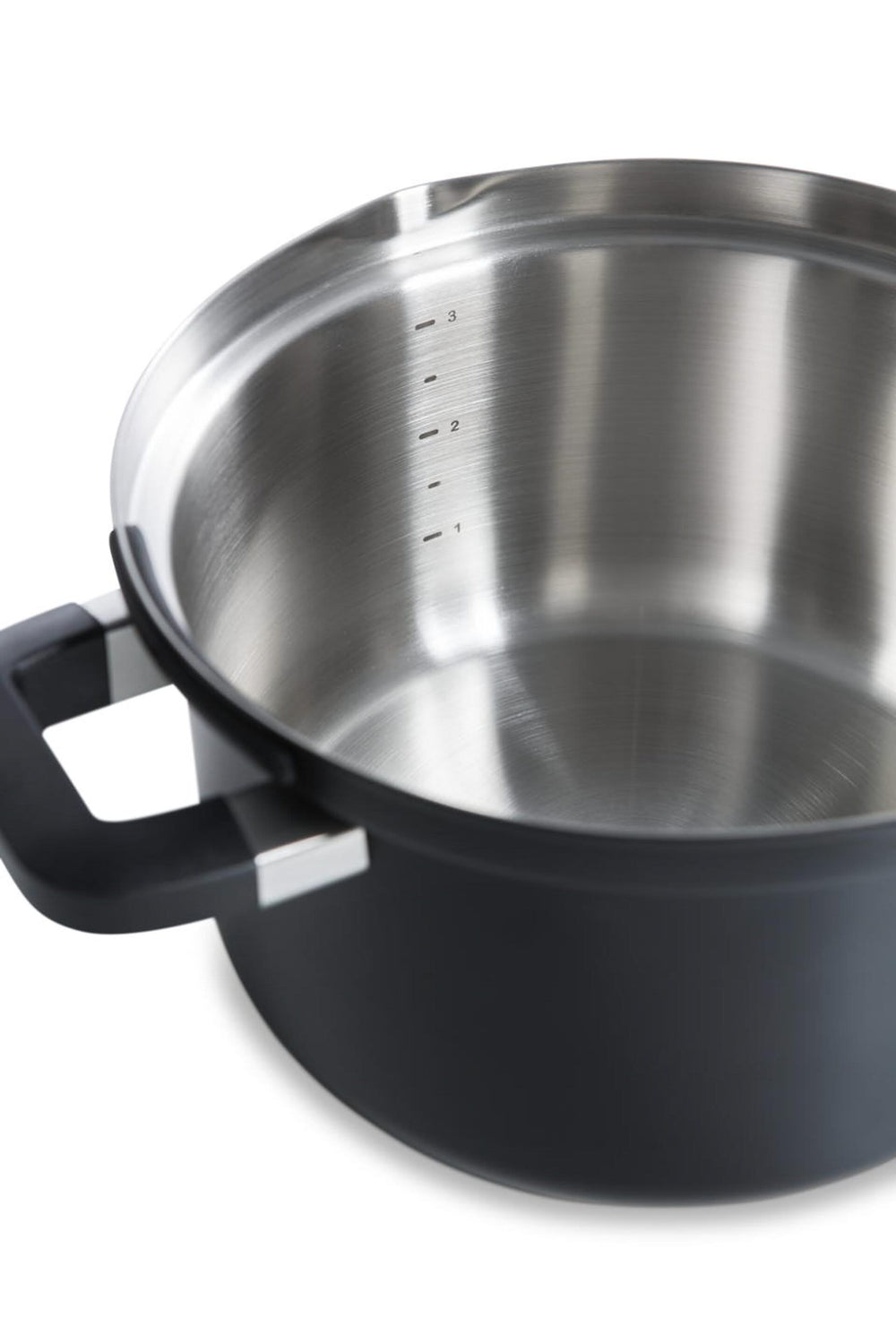 BK Pannenset Flow Cool Zwart 4-delig - RVS - Kookpan ø 16, 18, 20 cm & Steelpan ø 16 cm