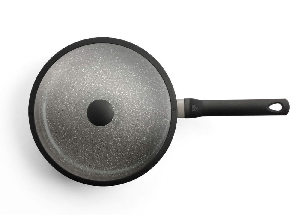 BK Hapjespan met deksel Granite Grijs ø 28 cm / 4.2 Liter - bovenaanzicht