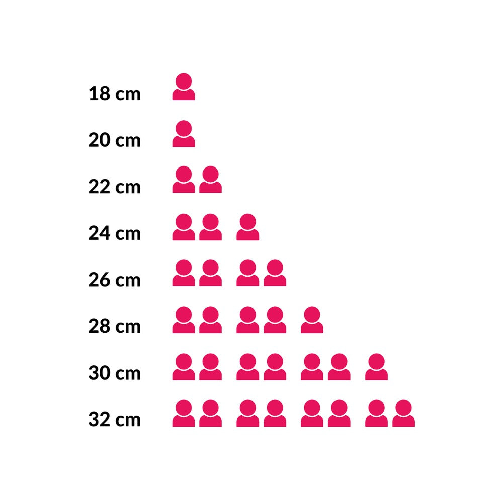 BK Koekenpan Easy Induction ø 26 cm - maattabel personen