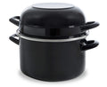 BK Mosselpan Fortalit Emaille Zwart ø 22 cm / 5 Liter