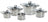 BK Pannenset Premium+ RVS 5-delig - Kookpan ø 16, 18 & 20 cm, Steelpan ø 16 cm & Soeppan ø 24 cm