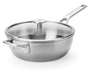 BK Sauteuse Peter Goossens Maestro 3-Ply RVS ø 24 cm / 3.4 Liter - met deksel - zonder anti-aanbaklaag