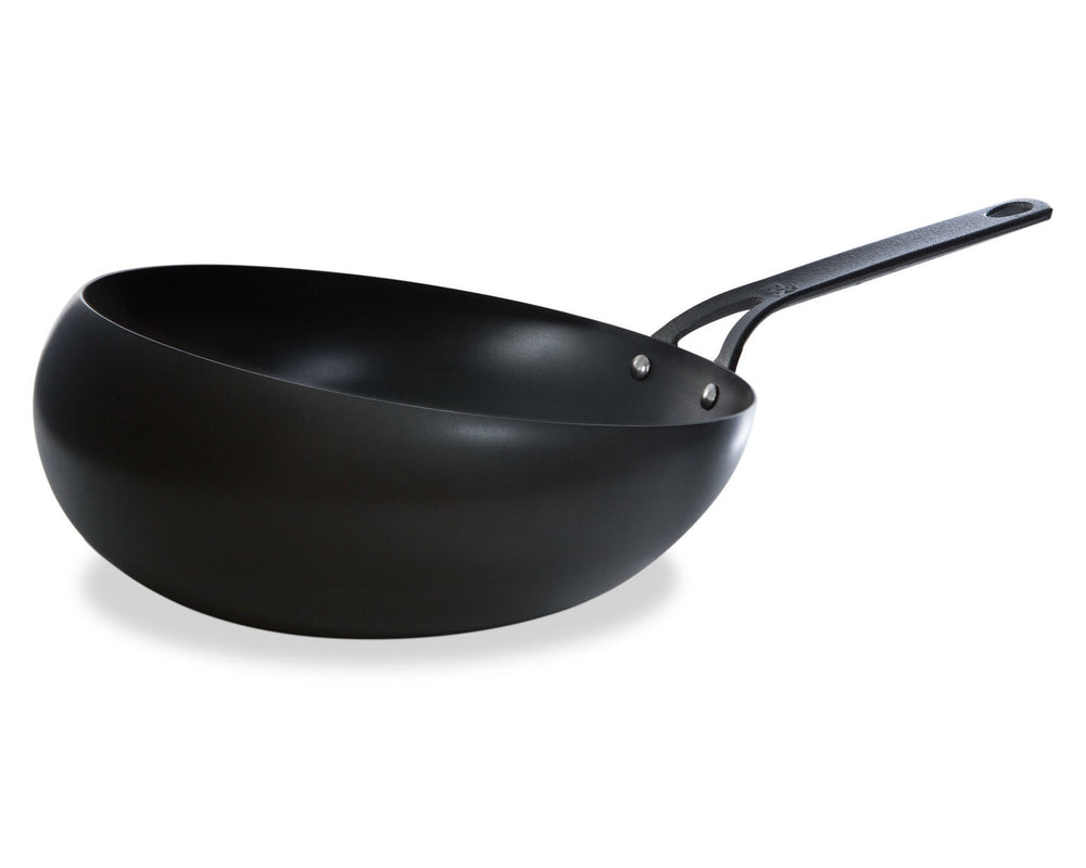 BK Wokpan Wokarang Black Steel Plaatstaal ø 30 cm / 2.6 Liter