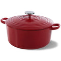 BK Braadpan Bourgogne Chili Red Gietijzer ø 26 cm / 5.3 Liter - geëmailleerde anti-aanbaklaag
