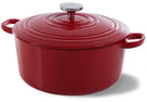 BK Braadpan Bourgogne Chili Red Gietijzer ø 28 cm / 6.7 liter - geëmailleerde anti-aanbaklaag