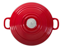 BK Pannenset Bourgogne Chili Red Gietijzer 3-delig - Braadpan ø 24, 28 cm & Grillpan 26x26 cm - geschikt voor alle warmtebronnen