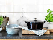 BK Braadpan Bourgogne Jet Black Gietijzer ø 26 cm / 5.3 Liter - geëmailleerde anti-aanbaklaag