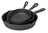 Blackwell Koekenpannenset Skillets Gietijzer 3-Delig ø 16, 20 & 25 cm - geschikt voor alle warmtebronnen - zonder anti-aanbaklaag