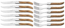 Blackwell Steakbestek Laguiole - Steakmessen & Steakvorken - Olijfhout - 12 Stuks