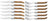 Blackwell Steakbestek Laguiole - Steakmessen & Steakvorken - Olijfhout - 12 Stuks
