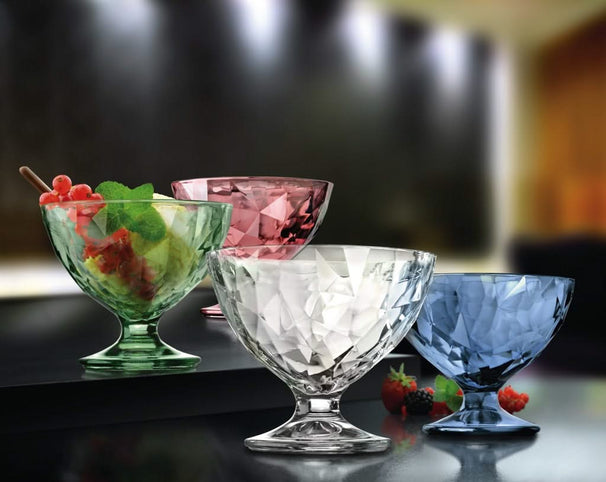 Bormioli Rocco IJscoupes - Sorbetglazen - Diamond - 360 ml - 6 stuks